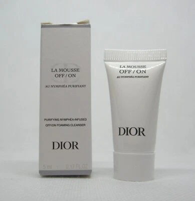 Dior La Mousse Off/On Purifying Nymphea-Infused Off/On Foaming Cleanser sample - Image 1 of 3