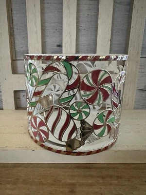 NEW Bath & Body Works - Peppermint Candy - 3 Wick Candle Holder Christmas - Image 1 of 4