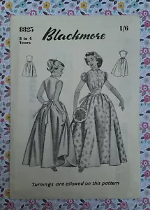 50s Blackmore Paper Sewing Dress Pattern Girls Child Dress 3 - 4 yrs - Picture 1 of 2
