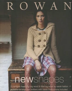 Rowan Knitting Pattern Book New Shapes - 15 Beginner Designs Big Wool Easy Knit - Picture 1 of 12