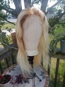 360 lace 26 inch Beautiful blonde human hair wig