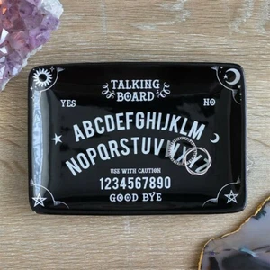 Schwarz Ouija Brett Schmuck Geschirr Geist gruselig Schmuck Schlüsselring Wechsel Gothic Geschenk - Bild 1 von 2