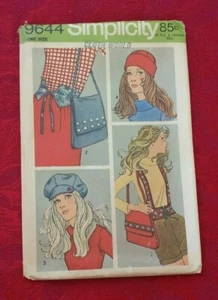 VINTAGE SIMPLICITY SUSPENDERS HAT PURSE BELT PATTERN 9644 FREE SHIPPING - Picture 1 of 2