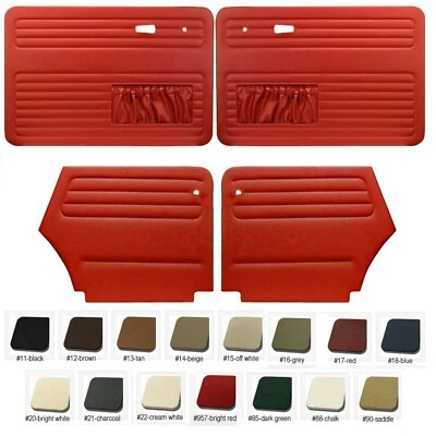 VW Volkswagen 1949-55 juego de paneles de error, puerta escarabajo y cuarto con convertible de bolsillo Foto 1 de 4