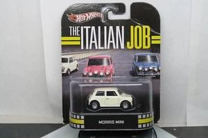 2013 HOT WHEELS RETRO ENTERTAINMENT ITALIAN JOB MORRIS MINI IN WHITE W/ RR'S! - Picture 1 of 13