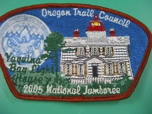 MINT 2005 NATIONAL JAMBOREE OREGON TRAIL COUNCIL YAQUINA BAY LIGHT HOUSE PATCH - Picture 1 of 3