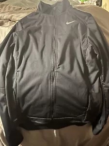 Nike Jacket Women's Small Black Full Zip Running Dri Fit Lightweight Stretch - Picture 1 of 2