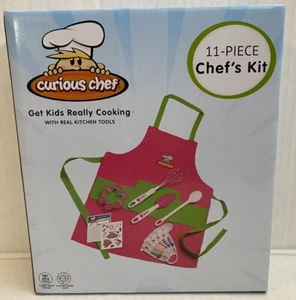 Curious Chef Kochset, 11-teiliges rosa & grünes Set  - Bild 1 von 8