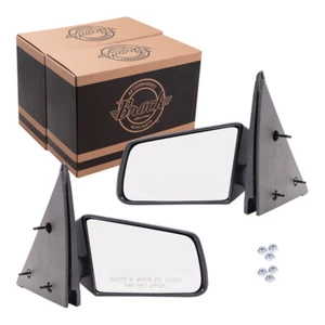 Pair Manual Side View Mirrors Standard for 94-04 Chevrolet S10 GMC Sonoma Pickup - Foto 1 di 9