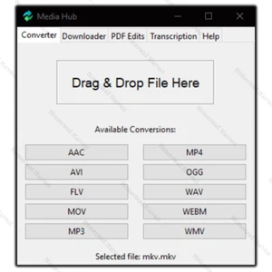 MediaHub - Media Converters, Downloader, PDF Editor & Transcription Tool - Picture 1 of 11