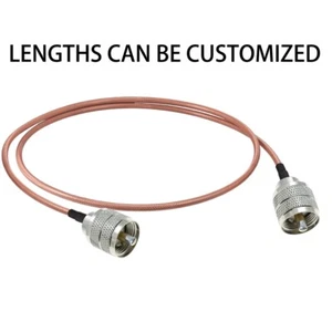 RG400 PL259 UHF Male to Male connector Lot RF Coax Jumper Pigtail coaxial cable - Picture 1 of 4