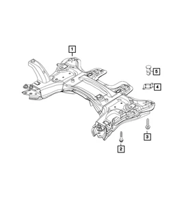 Genuine Mopar Front Suspension Cross-Member 68439293AA - Picture 1 of 1