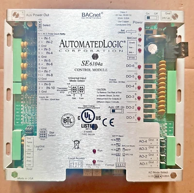 AutomatedLogic SE6104a,programmable BACnet advanced application controller - Image 1 of 4