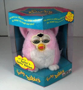 Hasbro Pink Blue White Furby Babies Electronic Plush Toy Tiger Model 70940 NRFB - Picture 1 of 8