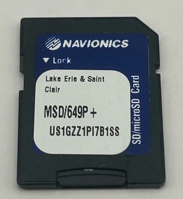 Navionics Humminbird Digital SD Card GPS Lake Erie & Lake St Claire MSD/649P+ - Image 1 of 3