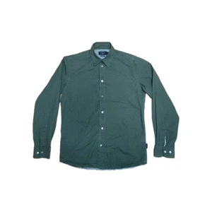 PAUL SMITH Hemd Gr. S, Tailored Fit, grün und schwarz geometrisches Muster GEBRAUCHT - Bild 1 von 5