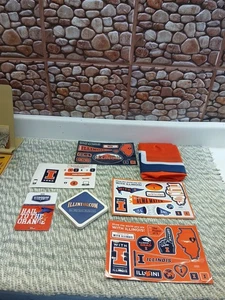 Illini Tech Tags/coasters/flag New Condition - Picture 1 of 21
