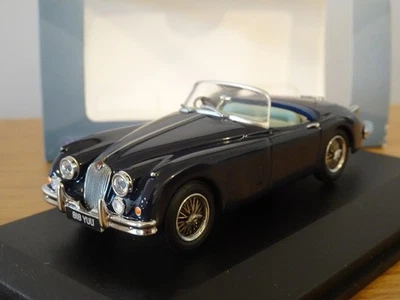 OXFORD DIECAST JAGUAR XK150 ROADSTER INDIGO BLUE CAR MODEL 43JAGXK150009 1:43 - Image 1 of 3