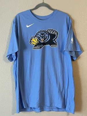Men’s 2XL NWOT Memphis Grizzlies Nike 2021/22 City Edition Essential Logo Shirt - Image 1 of 4