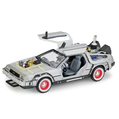 1:24 Model Car Delorean For Movie Back to The Future Part 3 DMC Metal Alloy Car - Image 1 of 4