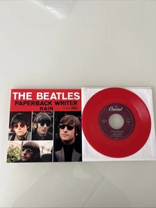 Beatles Paperback Writer/Rain Capitol/Cema 18902 45/PIC SLV RED Vinyl (1996) - Picture 1 of 8