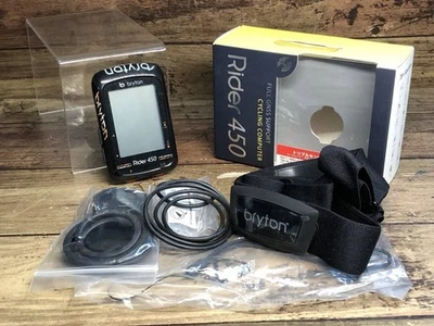 Bryton Rider 450 Cycling Computer with Heart Rate Sensor /Tested and Working - Image 1 of 4