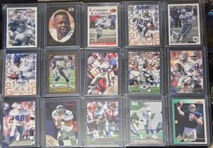 Dallas Cowboys 90's Football 15 Card Lot: Emmitt Smith Deion Sanders Troy Aikman - Picture 1 of 7