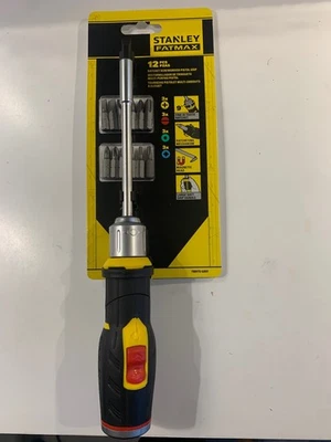 Stanley FatMax FMHTO-62691 Pistol Grip Ratchet Screwdriver Set + 12 Bits  - Image 1 of 3