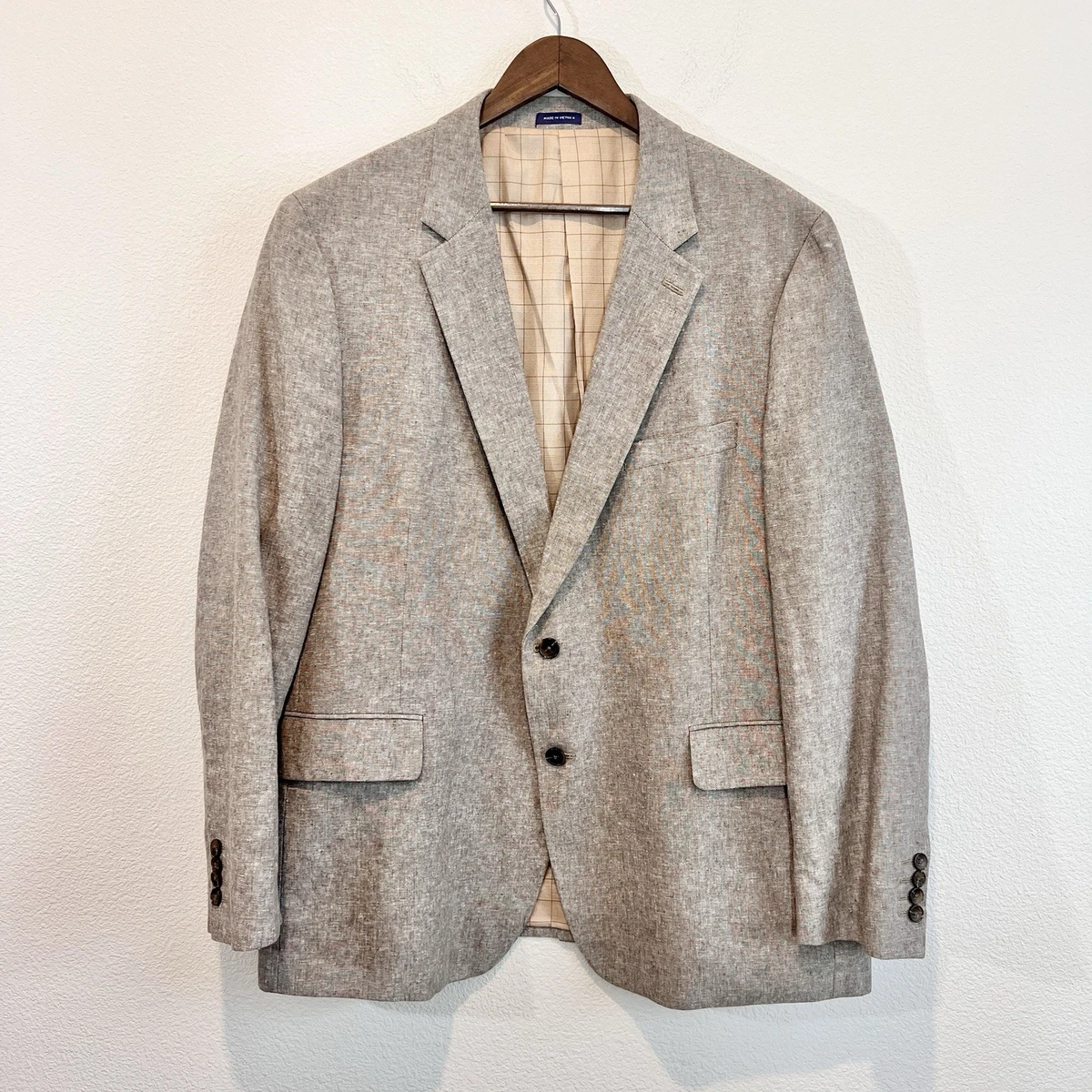 ジャケット・アウター 80s 90s USA linen double-breasted jacket