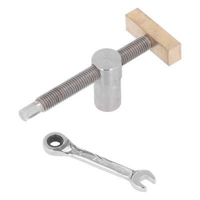 Black Bench Dog 19mm Woodworking Desktop Clip Stainless Steel Brass Stop Bench - Image 1 of 4