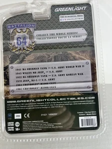 Greenlight 1952 M4 Sherman Tank US Army Korean War CHASE - Bild 1 von 2