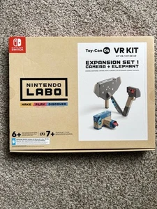 Nintendo Switch Labo Toy-Con 04 VR Kit Expansión Set 1 Cámara + Elefante NUEVO - Imagen 1 de 6