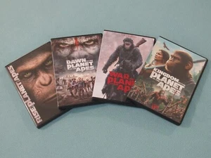 4 DVD Lot: PLANET OF THE APES Quadrilogy: RISE, DAWN, WAR, KINGDOM (All 4 film!) - Foto 1 di 20