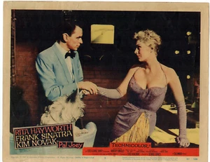 TARJETA LOBBY KIM NOVAK FRANK SINATRA PAL JOEY ORIGINAL 11X14" LC128 - Imagen 1 de 1