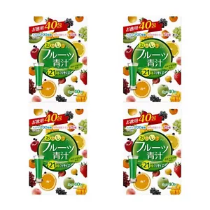 YUWA Delicious Fruit Aojiru 4 x 40 Packs - 21 Vegetables, 20B Probiotics, Hea... - Picture 1 of 3