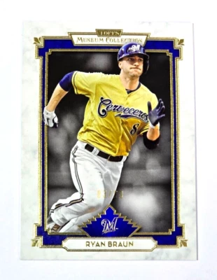 2014 Topps Museum Collection Ryan Braun Blue /99 #92 - Image 1 of 2
