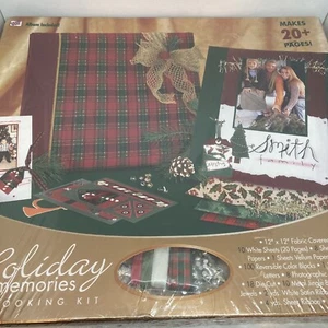 Kit de álbumes de recortes Holiday Memories álbum de 12 x 12" 20 páginas manualidades nuevo envío gratuito - Imagen 1 de 10
