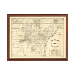 Old Map of Gadsden, AL 1888 - Vintage Gadsden Alabama Art - Picture 1 of 29