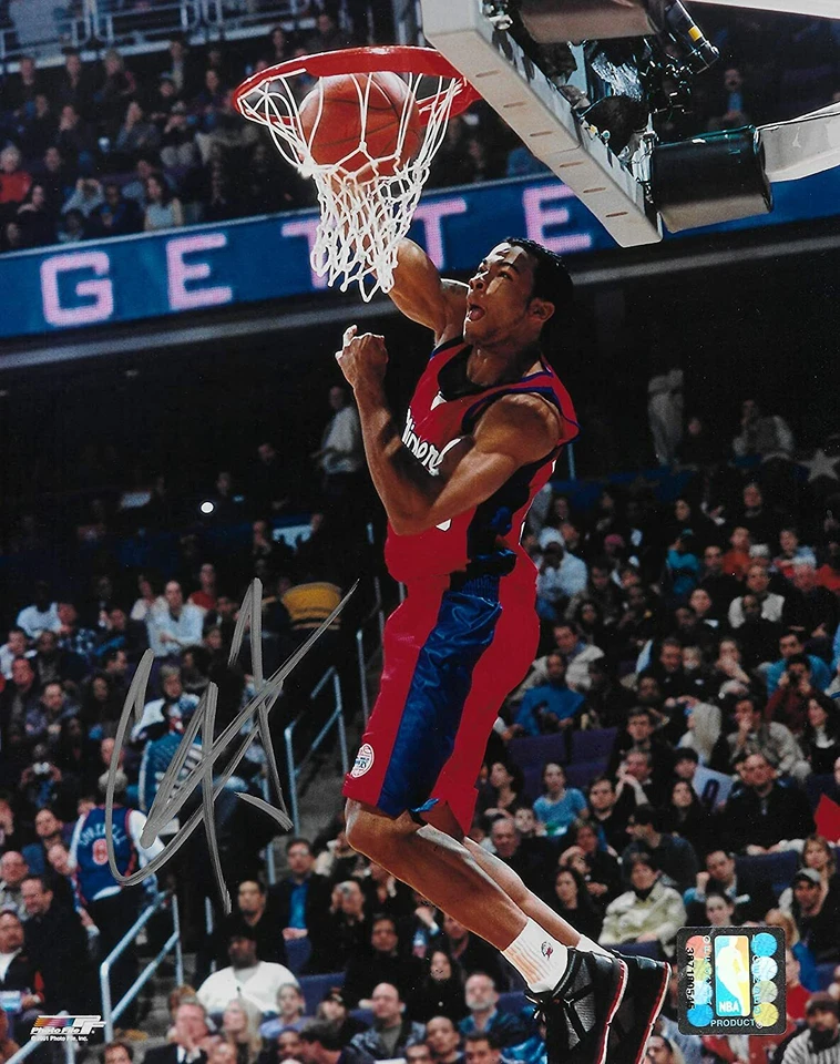 Foto de baloncesto firmada por Corey Maggette de Los Angeles Clippers 8x10 certificado de autenticidad Foto 1 de 1