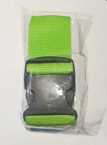 Correa de cinturón ajustable universal hágalo usted mismo verde neón liberación rápida 39" a 75" de largo - Imagen 1 de 2