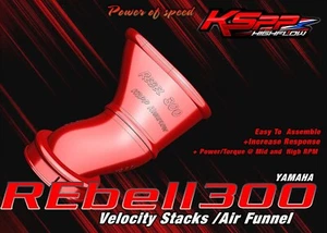 Velocity Stack Honda Rebel 300 Air Intake Funnel - Picture 1 of 7