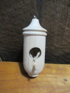 Wooden Brown Hummingbird House Bird Feeder Outdoor Garden Patios Hangings Decor - Picture 1 of 6