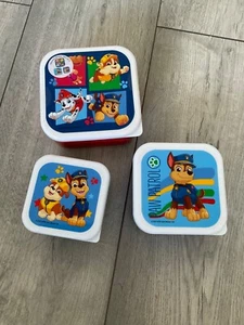 JUEGO DE 3 LONCHERAS PAW PATROL..APILABLES..TOTALMENTE NUEVAS.. - Imagen 1 de 1