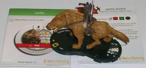 WARG RIDER #028A + #028B Lord of the Rings The Two Towers LotR HeroClix - Picture 1 of 1