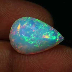 100% Natural 4.84 Ct+ Fire Opal Ethiopian Certified Multicolor Loose SG Gemstone - Bild 1 von 4