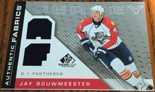 2007-08 SP Game Used Authentic Fabrics Jay Bouwmeester AF-JB Florida Panthers