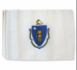 12x18 12"x18" State of Massachusetts Ärmel Flagge Boot Auto Garten - Bild 1 von 1