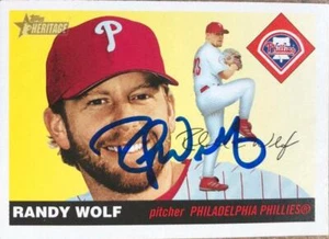 Randy Wolf Autographed 2004 Topps Heritage #222 - Picture 1 of 1