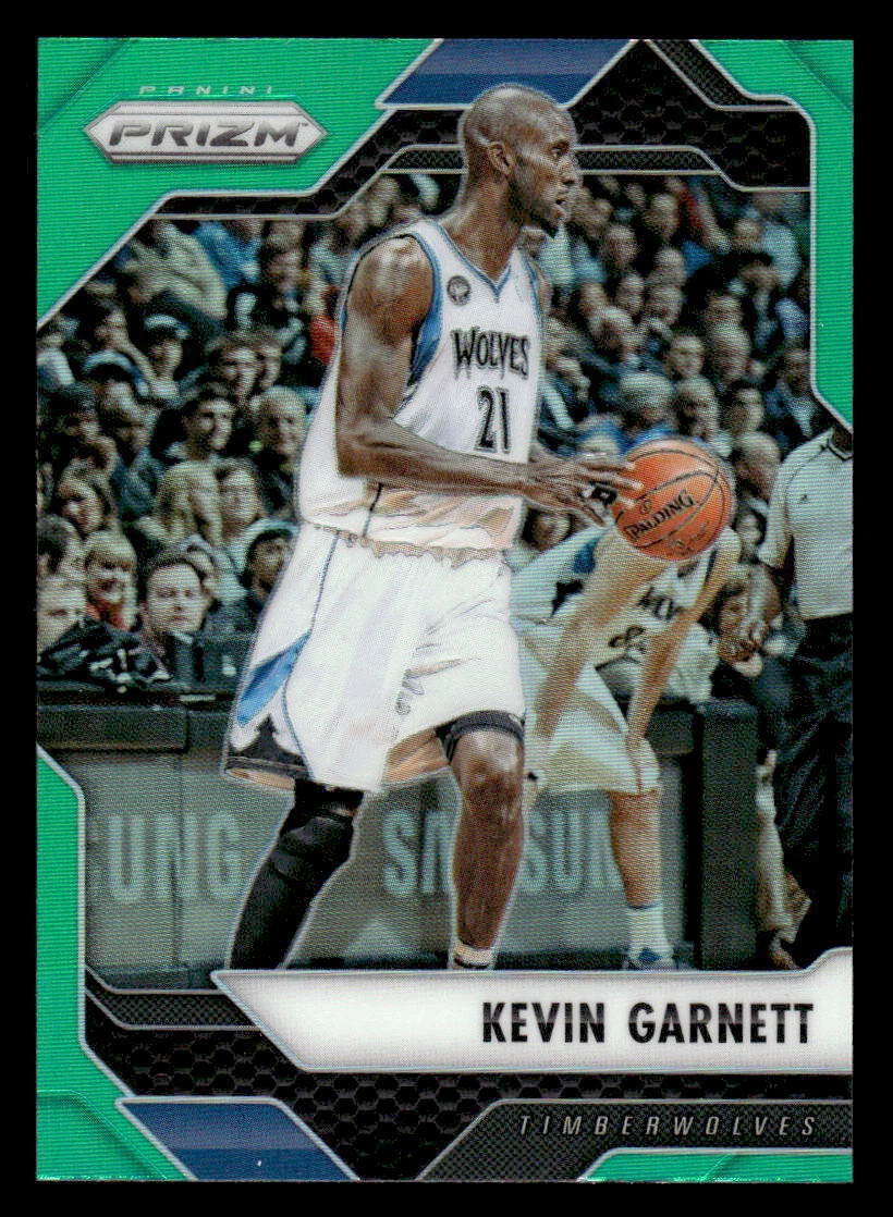 2016-17 Panini Prizm #264 Kevin Garnett Green Prizms Minnesota Timberwolves