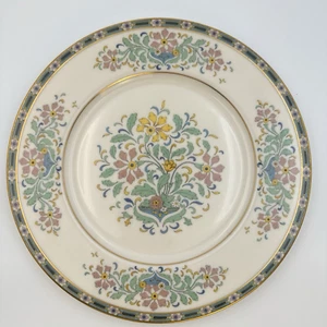 Juego de 4 platos de cena Lenox Mystic porcelana de hueso 1924 borde de oro antiguo 10,5 pulgadas  - Imagen 1 de 11